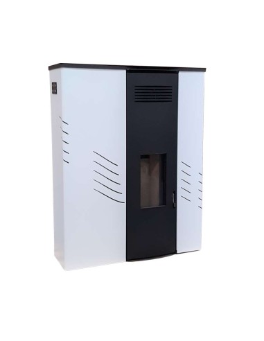 ESTUFA PELLET 10KW SLIM MINUS CANALIZADA BLANCA