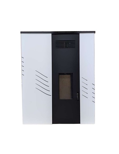 ESTUFA PELLET 10KW SLIM MINUS CANALIZADA BLANCA