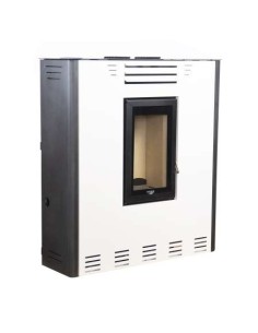 ESTUFA DE PELLET PASILLO 12 KW S-PLUS CANALIZADA BLANCA