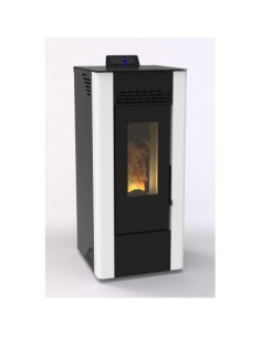 ESTUFA DE PELLET KING PRO 10KW CANALIZABLE, BLANCA (A) EIDER