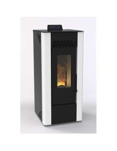 ESTUFA DE PELLET KING PRO 10KW CANALIZABLE, BLANCA (A) EIDER