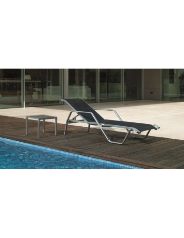 TUMBONA ALUMINIO INOX TRACIA PLATA/GRIS 190X53