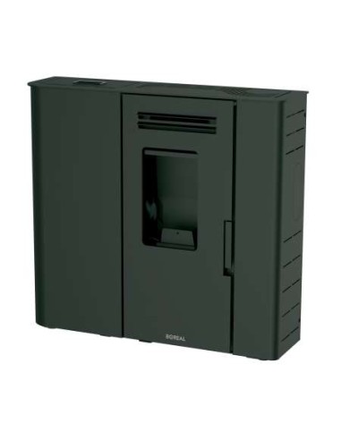 ESTUFA DE PELLET 12 KW SLIM NEGRO BOREAL -S12-NE