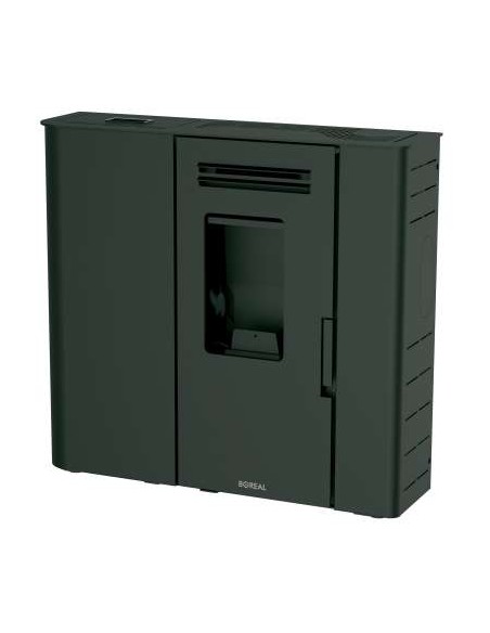 ESTUFA DE PELLET 12 KW SLIM NEGRO BOREAL -S12-NE