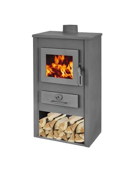 ESTUFA DE LEÚA BIONDA 9 KW CON DOBLE REGULACION