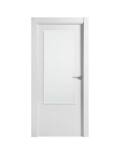 PUERTA BLOCK LACADA MACIZA LISO VIDRIO 2110X825X35 IZQUIERDA