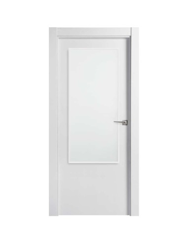 PUERTA BLOCK LACADA MACIZA LISO VIDRIO 2110X825X35 IZQUIERDA