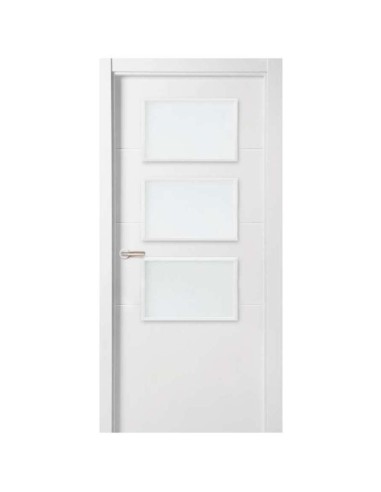 PUERTA BLOCK LACADA RAYAS VIDRIO 2110X825X35 DERECHA