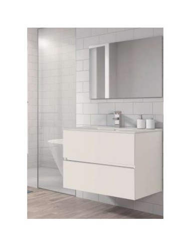 MUEBLE BAÚO CANCUN 80CM 2 CAJONES BLANCO FUTURBAÚO