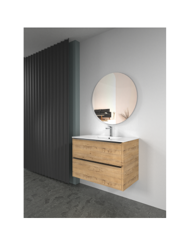 MUEBLE LIFE 80CM COLOR ROBLE (SIN LAVABO/SIN ESPEJO)