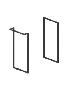 ESTRUCTURA METAL NEGRO MATE P/MUEBLE