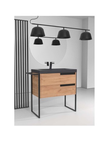 ESTRUCTURA METAL NEGRO MATE P/MUEBLE