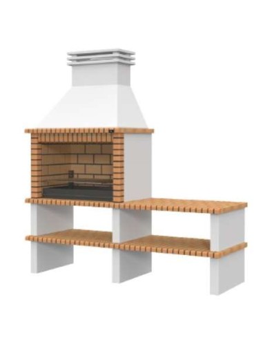 BARBACOA NISA 237LX 80,5PX 259A CON BRASERO + BANCADA LEIRICIMEN