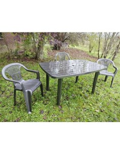 MESA RECTANGULAR 140X90X26 CM ANTRACITA