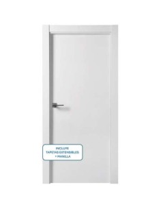 PACK PUERTA BLOCK ALV.BLANCA 2030X725X35 DC+TAPETA+MANILLA
