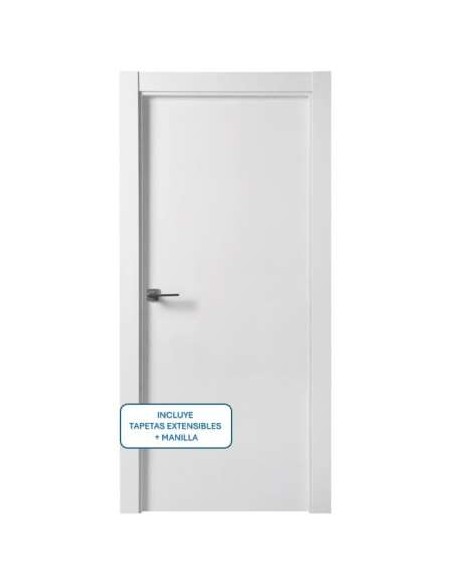 PACK PUERTA BLOCK ALV.BLANCA 2030X725X35 DC+TAPETA+MANILLA