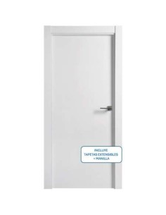 PACK PUERTA BLOCK ALV.BLANCA 2030X725X35 IZ+TAPETA+MANILLA