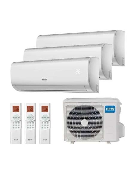 AIRE ACONDICIONADO WIFI MULTISPLIT 3X1 (2,6KW+2,6KW+3,5KW) GESTION IN