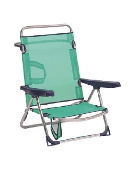 SILLA/CAMA PLAYA FIBRELINE C/ASA ALUMINIO