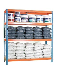 ESTANTERIA KIT SIMONFORTE 1806-4 AZUL/NARANJA 200X180X60CM