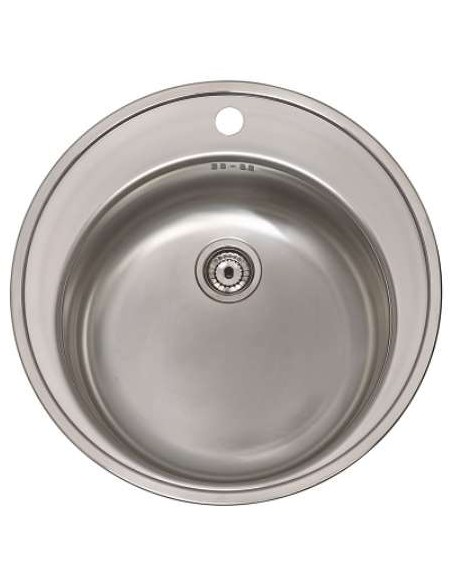 FREGADERO 1 SENO ROMA INOX 51/180