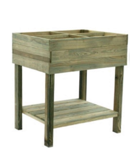 HUERTO MADERA ELEVADO PAPRIKA 80X60X87CM 70L