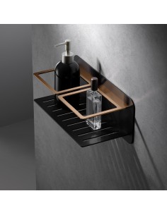 JABONERA FRONTAL IMAN NEGRO ORO ROSA ADI011/NOR 2