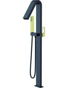 GRIFERIA MONOMANDO EXENTA DE BAÚERA SUECIA NEGRO ORO BRILLO SUECIA / E