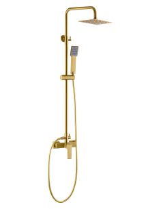 CONJUNTO DUCHA MONOMANDO ART ORO CEPILLADO