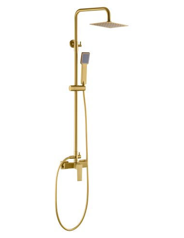 CONJUNTO DUCHA MONOMANDO ART ORO CEPILLADO