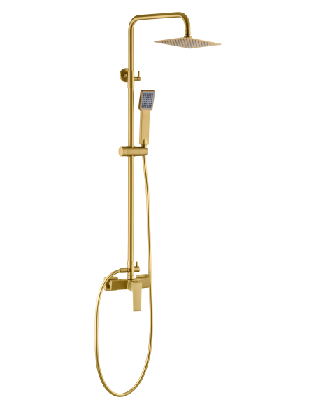 CONJUNTO DUCHA MONOMANDO ART ORO CEPILLADO