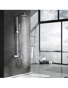 CONJUNTO DUCHA MONOMANDO SUECIA CROMO 2