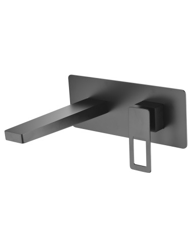 MONOMANDO EMPOTRADO LAVABO SUECIA NEGRO MATE