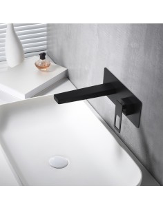 MONOMANDO EMPOTRADO LAVABO SUECIA NEGRO MATE 2