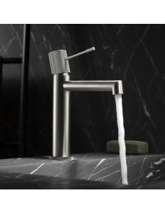 MONOMANDO LAVABO LINE NIQUEL CEPILLADO 2