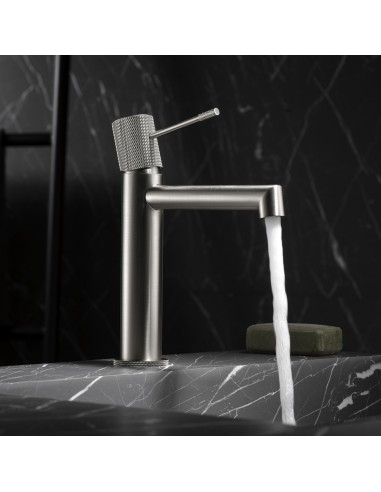 MONOMANDO LAVABO LINE NIQUEL CEPILLADO