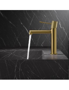 MONOMANDO LAVABO LINE ORO CEPILLADO LINE / TOP 2