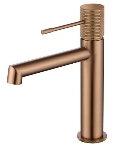 MONOMANDO LAVABO LINE ORO ROSA CEPILLADO LINE / TOP