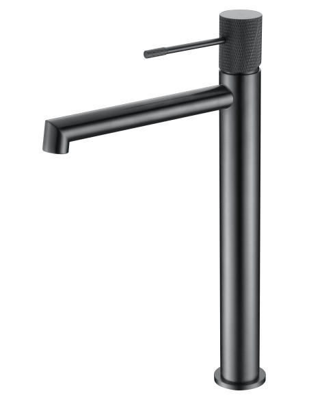MONOMANDO LAVABO ALTO LINE BLACK GUN METAL