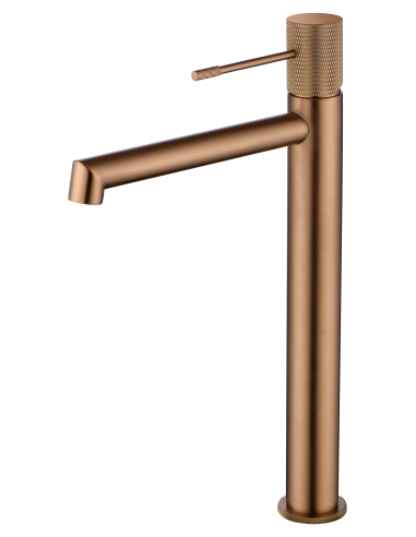 MONOMANDO LAVABO ALTO LINE ORO ROSA CEPILLADO LINE / TOP