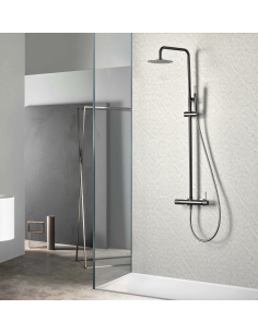 CONJUNTO DUCHA MONOMANDO LINE BLACK GUN METAL 2