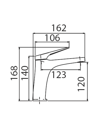 GRIFO MONOMANDO LAVABO DELOS