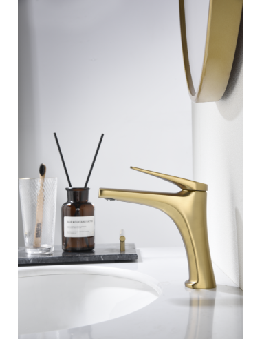 MONOMANDO LAVABO DELOS ORO CEPILLADO DELOS / PA