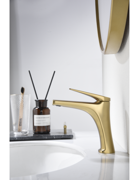 MONOMANDO LAVABO DELOS ORO CEPILLADO DELOS / PA