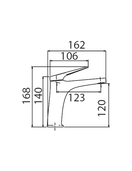 MONOMANDO LAVABO DELOS ORO CEPILLADO DELOS / PA