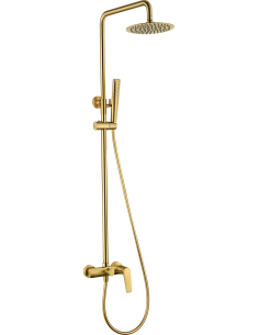 CONJUNTO DUCHA MONOMANDO DELOS ORO CEPILLADO DELOS / PA