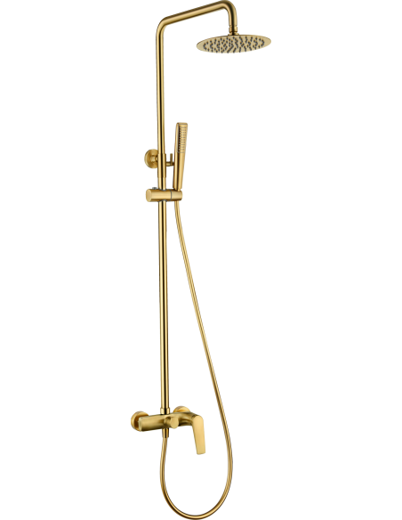 CONJUNTO DUCHA MONOMANDO DELOS ORO CEPILLADO DELOS / PA