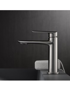 MONOMANDO LAVABO URAL NIQUEL CEPILLADO 2