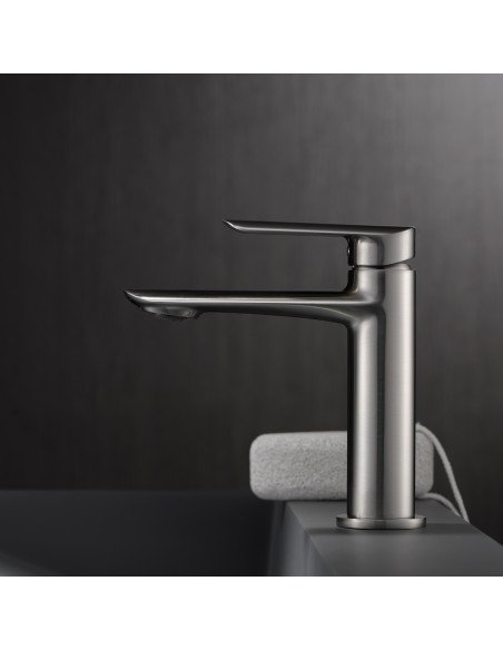 MONOMANDO LAVABO URAL NIQUEL CEPILLADO