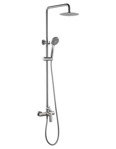 CONJUNTO DUCHA MONOMANDO URAL NIQUEL CEPILLADO